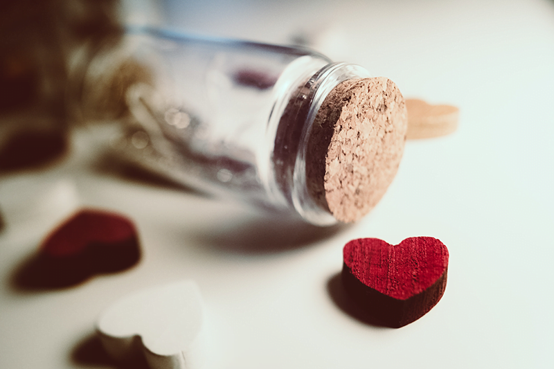 message in a bottle with a heart EYFS Valentine's Day activities